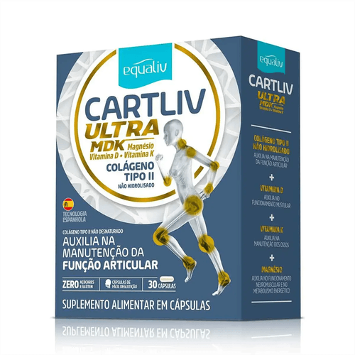 Colágeno Equaliv Cartliv Ultra MDK com 30 Comprimidos