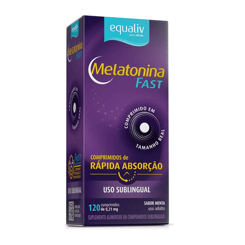 Melatonina Fast Equaliv com 120 Comprimidos