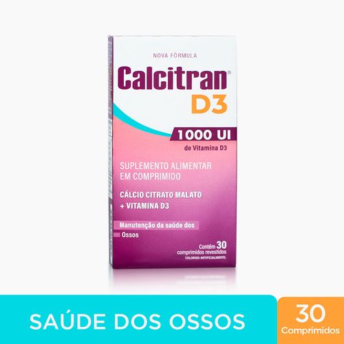 Calcitran D3 1000UI com 30 Comprimidos
