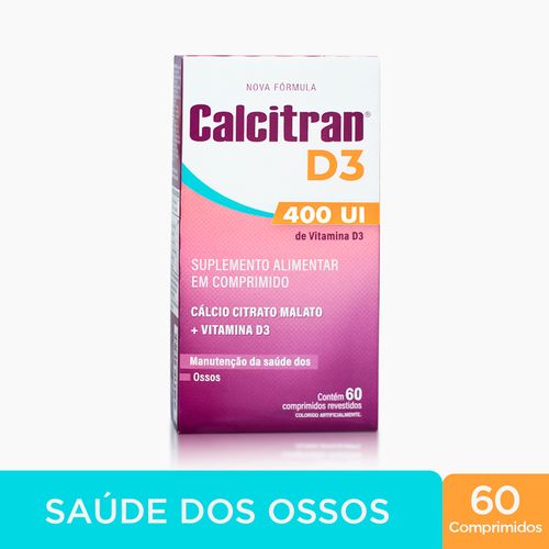Calcitran D3 400UI com 60 comprimidos