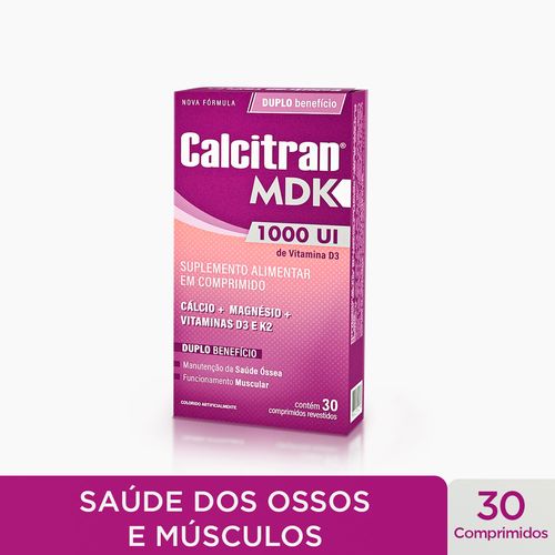 Calcitran MDK 1000UI com 30 Comprimidos