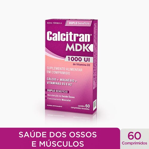 Calcitran MDK 1000UI com 60 Comprimidos