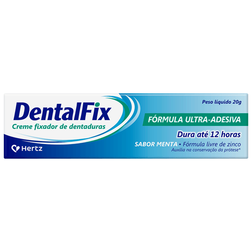 Creme Fixador de Dentaduras Dentalfix Menta 20g