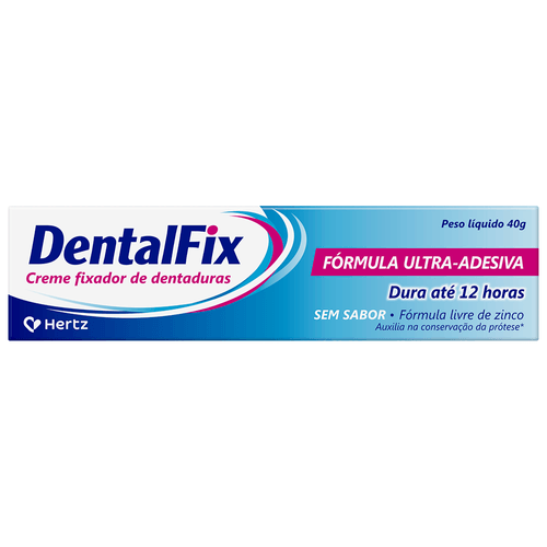 Creme Fixador de Dentaduras Dentalfix sem sabor 40g