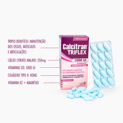 Calcitran Triflex com 30 Comprimidos