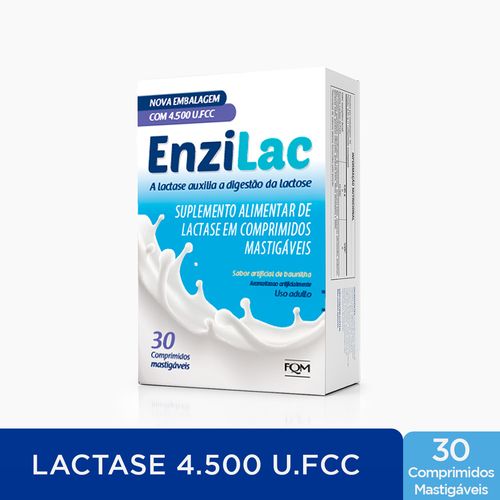 Enzilac 4.500fcc com 30 Comprimidos Mastigáveis