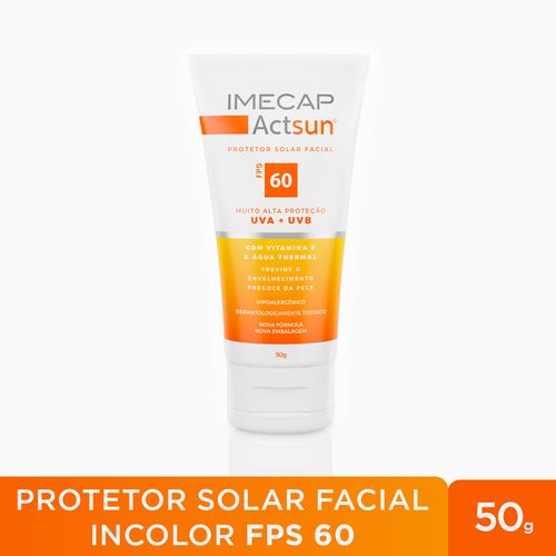 Protetor Solar Imecap Actsun FPS 60 50g