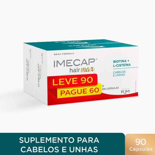 Kit Imecap Hair Max Leve 90 Pague 60 Capsulas