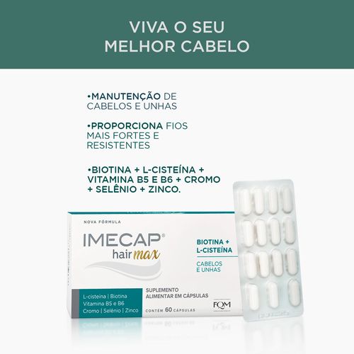 Kit Imecap Hair Max Leve 90 Pague 60 Capsulas
