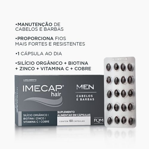 Imecap Hair Men com 60 Cápsulas