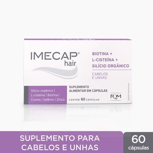 Suplemento Alimentar Imecap Hair Silício Orgânico com 60 Cápsulas