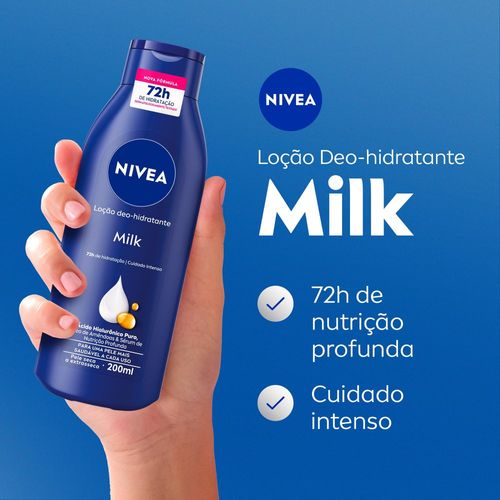 Nivea Loção Hidratante Milk Pele Seca a Extrasseca 200ml
