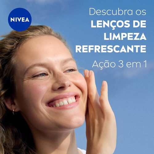 Nivea Lenço de Limpeza Demaquilante Ação Refrescante 3 em 1 25 Unidades