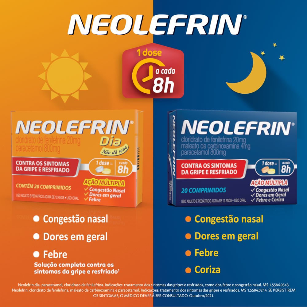 Neolefrin com 20 Comprimidos