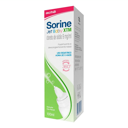 Sorine XTM Jet Baby 0,9% Solução Nasal 100ml