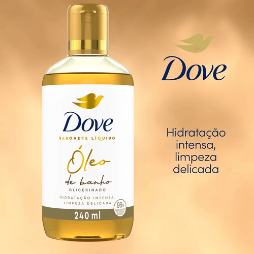 Óleo de Banho Glicerinado Dove Sabonete Líquido 240ml