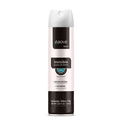 Desodorante Aerosol Above Men Invisible 150ml