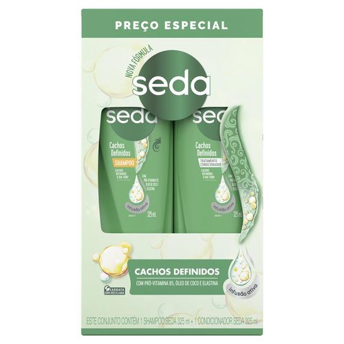 Kit Shampoo + Condicionador Seda Cachos Definidos 325ml