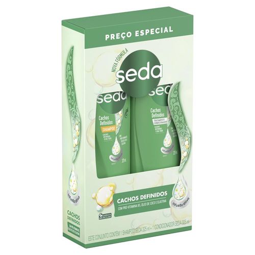 Kit Shampoo + Condicionador Seda Cachos Definidos 325ml