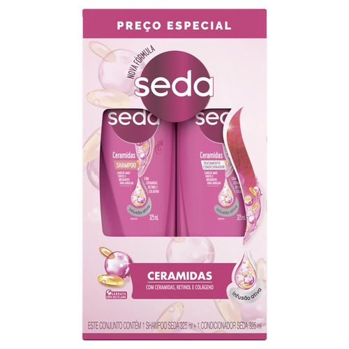 Kit Shampoo + Condicionador Seda Ceramidas 325ml