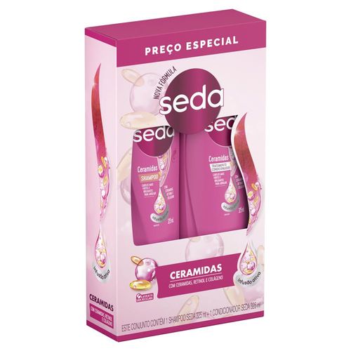 Kit Shampoo + Condicionador Seda Ceramidas 325ml