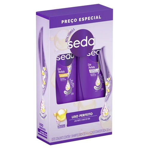 Kit Shampoo + Condicionador Seda Liso Perfeito 325ml