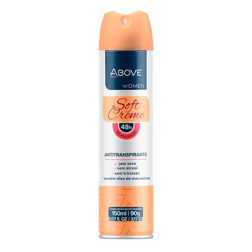 Desodorante Aerosol Above Women 48h Soft Creme 150ml