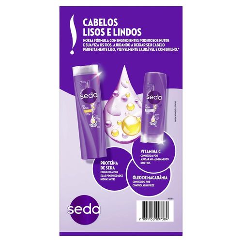 Kit Seda Liso Perfeito Shampoo 300ml + Condicionador 190ml