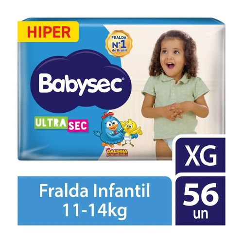Fralda Babysec Galinha Pintadinha Ultrasec XG