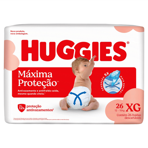 Fralda Huggies Disney Supreme Care Mega XG com 26 Unidades
