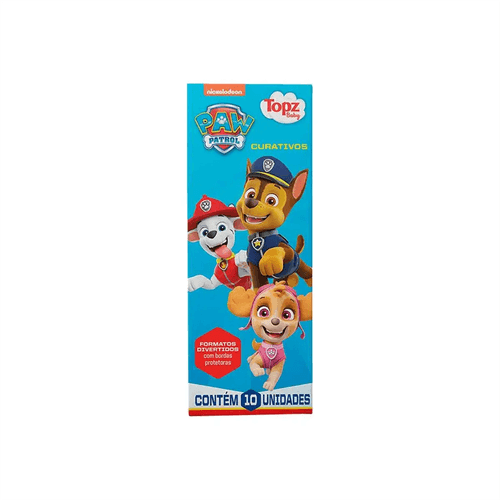 Curativo Infantil Topz Patrulha Canina com 10 Unidades