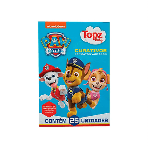 Curativo Infantil Topz Patrulha Canina com 25 Unidades