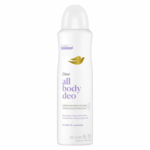 Desodorante Aerosol Dove All Body Deo Lavender & Camomile 150ml