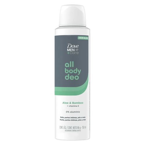 Desodorante Aerosol Dove Men Care All Body Deo Aloe & Bamboo 150ml