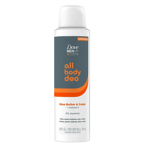 Desodorante Aerosol Dove Men Care All Body Deo Shea Butter & Cedar 150ml