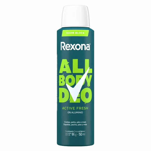 Desodorante Aerosol Rexona All Body Deo Active Fresh 150ml