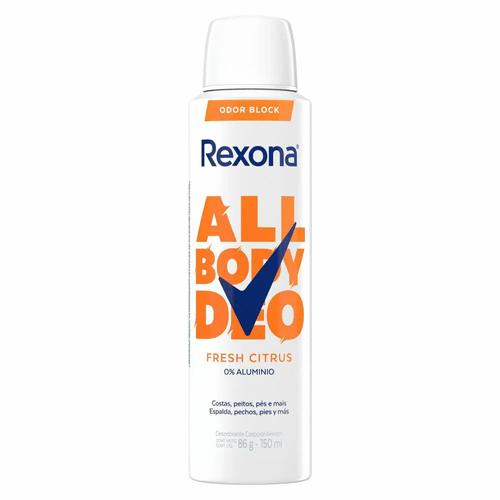 Desodorante Aerosol Rexona All Body Deo Fresh Citrus 150ml