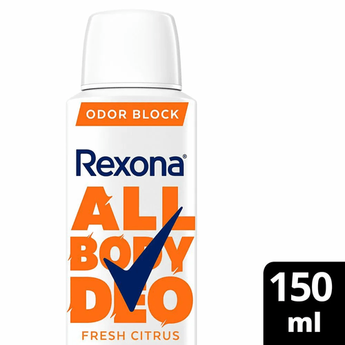 Desodorante Aerosol Rexona All Body Deo Fresh Citrus 150ml