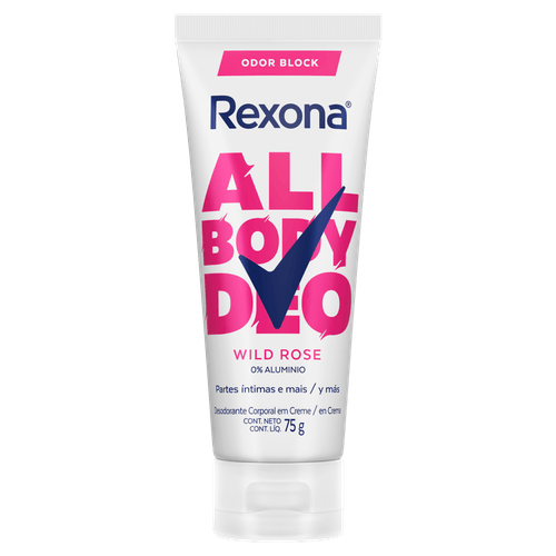 Desodorante Creme Rexona All Body Deo Wild Rose 75g