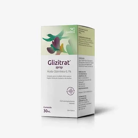 Glizitrat Acido Glizirrinico 0,1% Spray Uso Topico Com 30ml