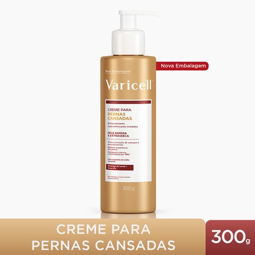 Varicell Creme para Pernas Cansadas Pele Extrasseca 300g