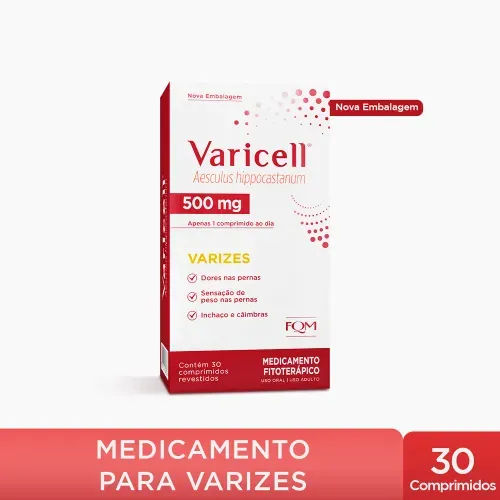 Varicell 500mg com 30 Cápsulas