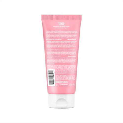 Sabonete Esfoliante Facial Antioleosidade Negra Rosa 150g