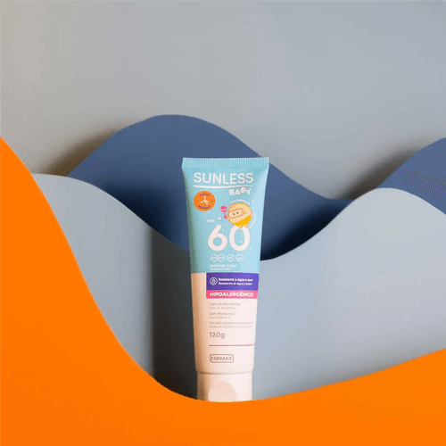 Protetor Solar Hipoalergênico Sunless Baby FPS 60 120g