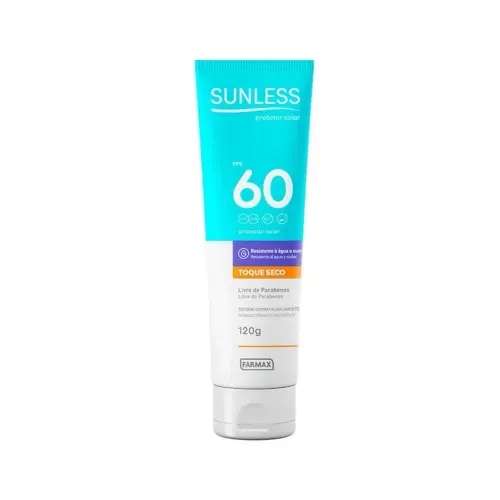 Protetor Solar Toque Seco Sunless FPS 60 120g