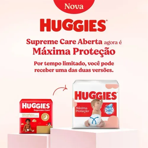 Fralda Huggies Máxima Proteção M com 40 Unidades