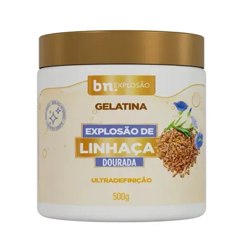 Beleza Natural Gelatina Explosao De Linhaça 500G