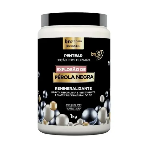 Creme de Pentear Beleza Natural Explosão de Pérola Negra 1kg