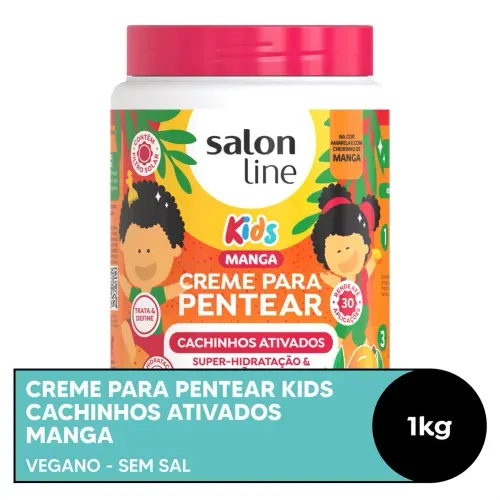 Creme para Pentear Salon Line Cachinhos Ativador Manga 1kg