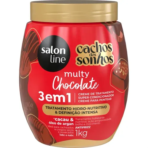 Creme de Tratamento Salon Line Multy Cachos dos Sonhos Chocolate 1kg